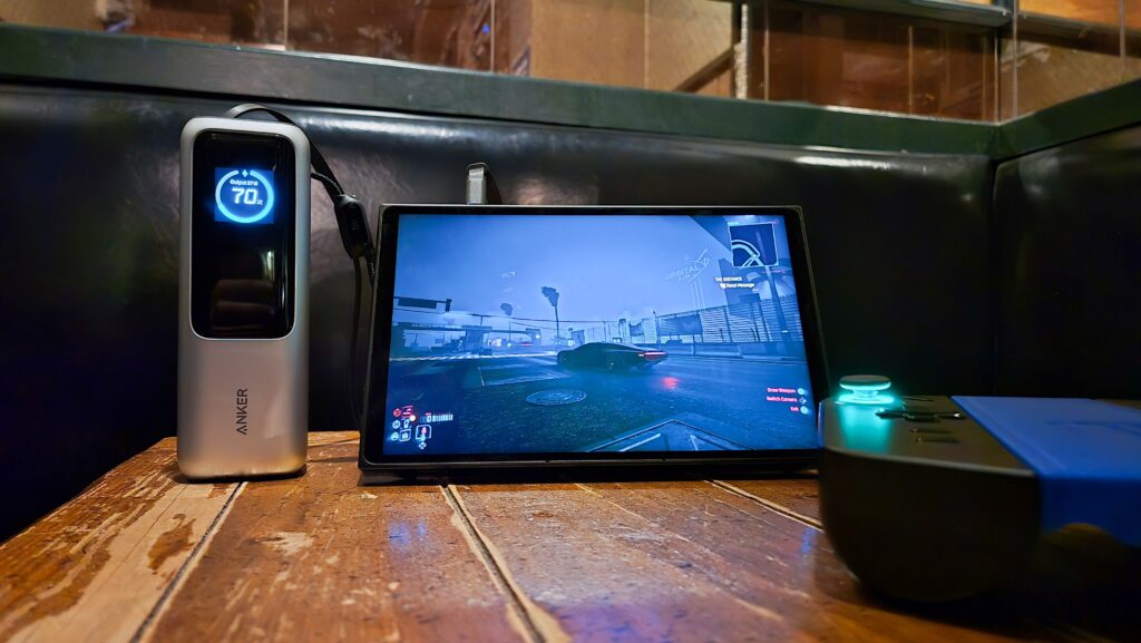Anker 25K 165W Power Bank charging Lenovo Legion GO