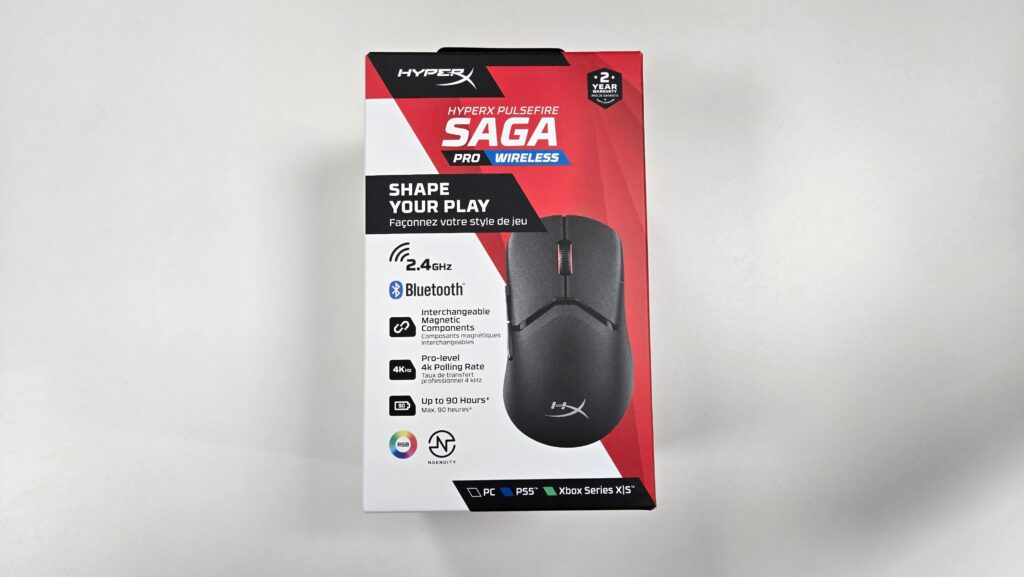 HyperX Pulsefire Saga Pro Packaging