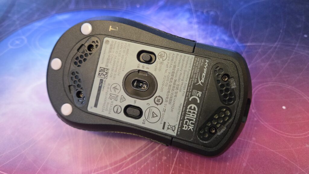 HyperX Pulsefire Saga Pro with skates removed