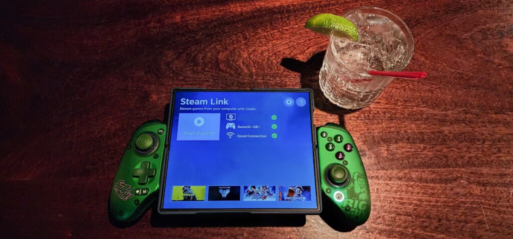 GameSir G8 Plus Controller playing on mobile via Steam Link