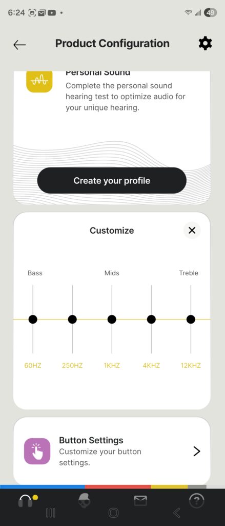 Skullcandy Aviator 900 ANC app - custom eq settings
