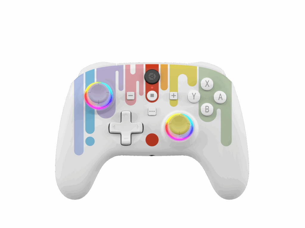 Gioteck WX5+ Wireless RGB controller in Crayons colorway