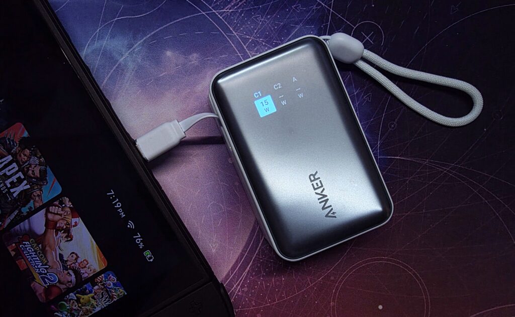 Anker Nano Power Bank (10K, 45W) - A1638 charging Nintendo Switch 2