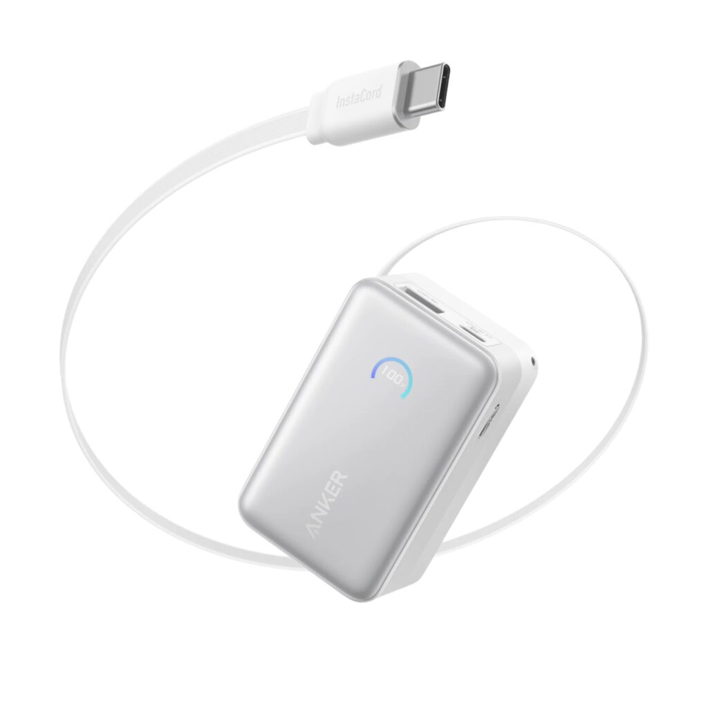 Anker Nano Power Bank Model A1638 in Aurora White