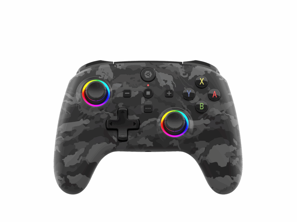 Gioteck WX5+ Wireless RGB controller in Dark Camo colorway