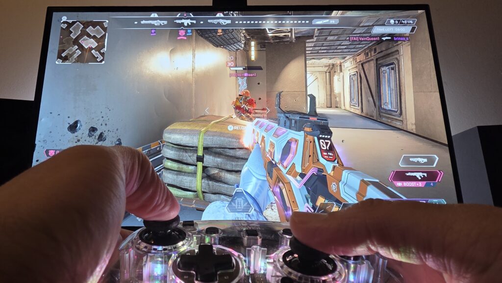 Turtle Beach Afterglow Wireless Controller playing Apex Legends on Nintendo Switch 2